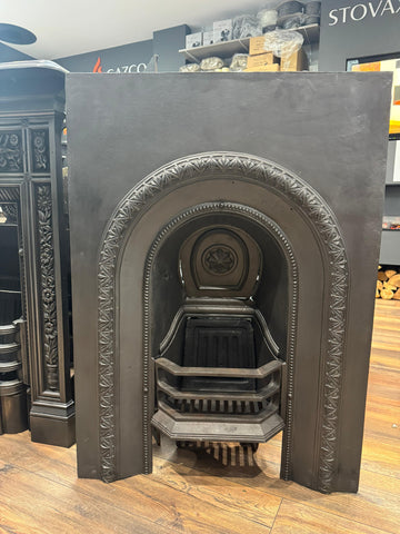 Original cast iron insert fireplace