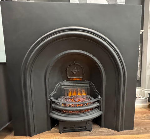 Reproduction cast iron arched insert