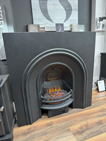Reproduction cast iron arched insert