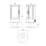 Solution Fires SLE42s Cylinder Electric Stove