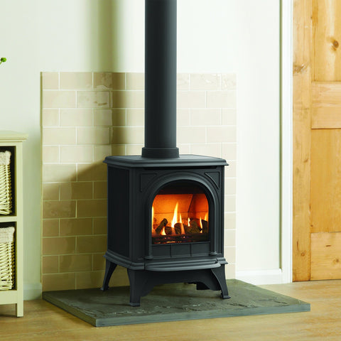 Gazco Huntingdon 20 (Matte Black) Traditional Gas Stove