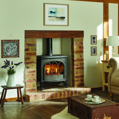Gazco Huntingdon 40 (Matte Black) Traditional Gas Stove