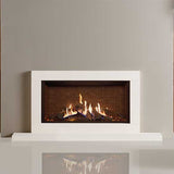 Gazco Reflex 105 Gas Fire - Sorrento Surround - Natural Limestone