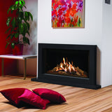 Gazco Reflex 105 Gas Fire - Sorrento Surround - Graphite Granite