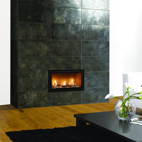 Gazco Studio 1 Glass-Fronted Gas Fire - Pebble & Stone Effect