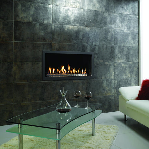Gazco Studio 2 Glass-Fronted Gas Fire - Pebble & Stone Effect