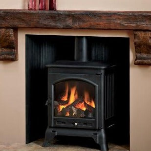 Focus Fireplaces Oak Deep Beam