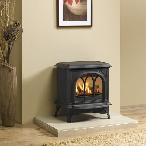 Gazco Huntingdon 30 (Matte Black) Traditional Gas Stove